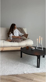 Черна кръгла масичка за кафе от масивен бор ø 80 cm Sticks – Karup Design