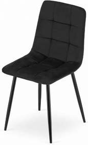 Трапезен стол кадифе Black Luxury