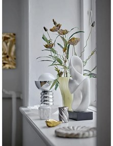 Настолна лампа в сребрист цвят със стъклен абажур (височина 32 cm) Spike – Bloomingville