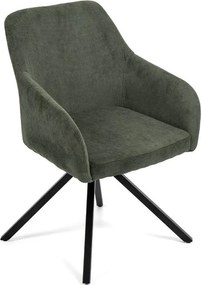 Зелен тапициран трапезен стол Lunio – Bonami Essentials