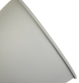 Индустриална подова лампа на дървен триножник с сива абажура - Laos