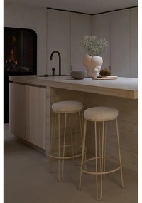Кремав тапициран бар стол (височина на седалката 73 cm) Alice – Light &amp; Living
