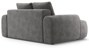 Сив кадифен диван 175 cm Linz – Cosmopolitan Design