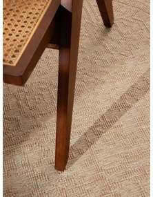 Кръгъл килим за открито и закрито в цвят слонова кост и бежово ø 160 cm Duet Kona – NORTHRUGS