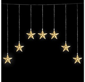 Aigostar - LED външна коледна гирлянда 70xLED/230V 1,2x1m IP44 топла бяла звезди