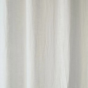 Бяла ленена олекотена завеса с тунел Daytime, 250 x 130 cm - Linen Tales