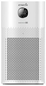 Пречиствател за въздух Attractive OBERON 520, 50W, За до 62 м2, Wi-Fi, 5 скорости, Таймер, Нощен режим, Дистанционно, Интелигентен сензор за замърсяване, Бял