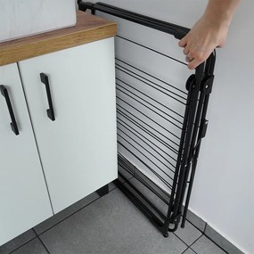 Вертикален сушилник за дрехи на 3 нива_простор за пране 61x58x136 cm