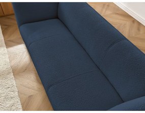 Тъмносин диван от прежда с примки от букле 242 cm Giorgia – Bobochic Paris