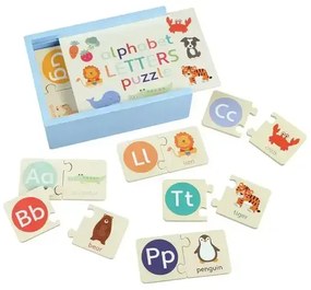 Дървен пъзел в кутия - Азбука с Животни