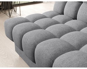 Сив шенилов сгъваем/с място за съхранение диван 197 cm Clareta – ELTAP