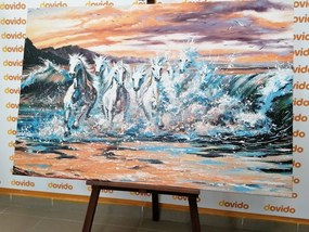 Картина на платно – Конете, създадени от вода