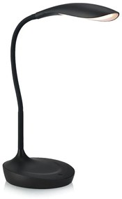 Черна настолна лампа с USB порт Swan - Markslöjd
