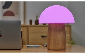 Настолна лампа с възможност за затъмняване в естествен цвят и стъклен абажур (височина 32 см) Alice - Gingko