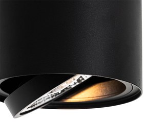 Интелигентен таванен прожектор черен регулируем вкл. Wifi GU10 111mm - Rondoo Up