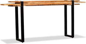 244594 vidaXL Конзолна маса, регенерирано дърво масив, регулируема