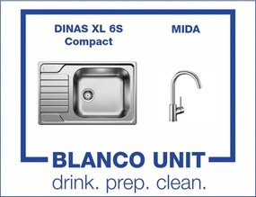 Bundle Blanco DINAS XL 6S Compact/Blanco MIDA хром Промо пакет мивка със смесител