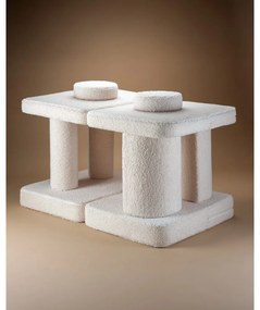 Кремав детски диван от букле 132 cm Settee – Wigiwama