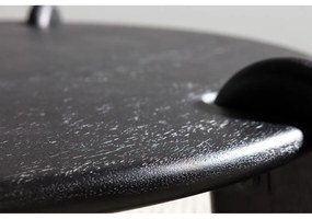 Черна кръгла масичка за кафе от масивно манго ø 80 cm Tamira – MOME