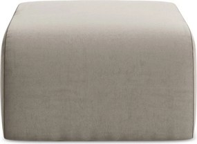 Светлокафява кадифена табуретка Lani – Makamii