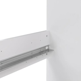 Бяло двойно легло 140x200 cm ПДЧ без ламелно дъно Naia – Tvilum