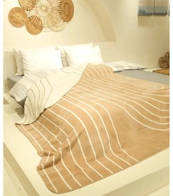 Охра, жълто и бяло покривало за двойно легло 200x220 cm Twin - Oyo Concept