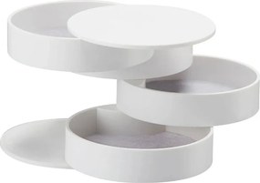 Бяла кутийка за бижута, ⌀ 10 cm Tower - YAMAZAKI