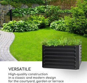 Blumfeldt Blum High Grow Straight, повдигната леха, 100x60x100cm, 600l, стомана