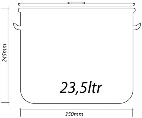 Казан с капак SAPIR SP 1211 - 172 литра