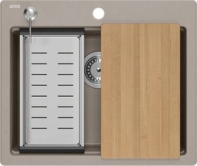 гранитна мивка KURT 110 WORKSTATION BEIGE