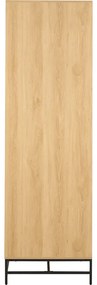 Гардероб от дъбов декор в естествен цвят 99x200x60 cm Albany – Actona