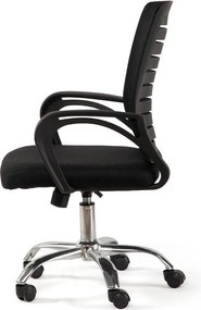 Черен тапициран офис стол Evon – Bonami Essentials