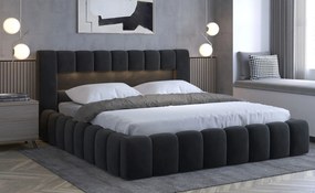 Тапицирано легло Mercy-Black-180 x 200