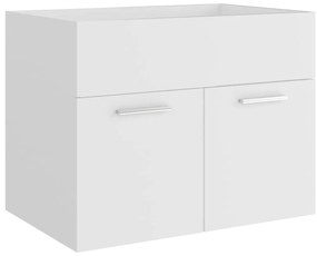 804647 vidaXL Долен шкаф за мивка, бял, 60x38,5x46 см, инженерно дърво