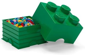 Зелена квадратна кутия за съхранение - LEGO®