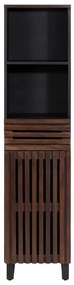 377546 vidaXL Бюфет, кафяв, 38x34x160 см, мангово дърво масив