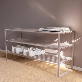 Сиво-бежов метален шкаф за обувки Rex - Spinder Design