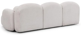 Кремав ъглов диван от прежда с примки от букле (десен ъгъл) Orbit – Ropez