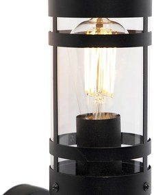 Модерна външна стенна лампа черна IP44 - Gleam