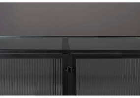 Черен метален шкаф 150x90 cm Boli - Dutchbone