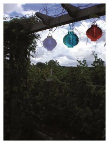 Бял външен слънчев LED фенер , ø 20 cm - Star Trading