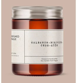 Ароматна свещ от соев восък време на горене 40 час #21 Galbanum, Pine, Leather – Perfumed Prague