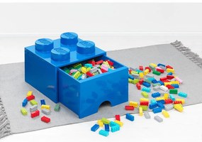 Синя кутия за бюро с чекмедже , 15 x 16 cm - LEGO®