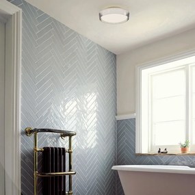 Бяла лампа за таван , ø 30 cm Nilo - SULION