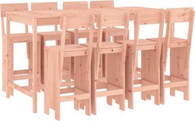 3157822 vidaXL Градински бар комплект от 9 части, дугласко дърво масив