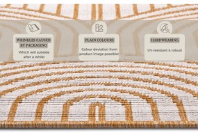 Външен килим в цвят жълта охра 160x230 cm Pangli Ochre – Hanse Home
