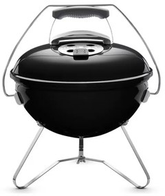 Преносимо барбекю на въглища Weber 1121004 Smokey Joe,  37cm, Емайлирана стомана, Студена дръжка Tuck-N-Carry, Черен