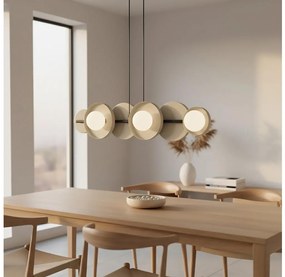 Полилей на кабел, модел 6xG9/8W/230V, бежов