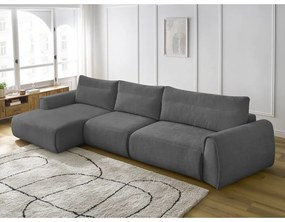 Сив ъглов диван Aden – Bobochic Paris