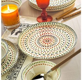 Комплект за хранене 12 части пъстроцветен/порцелан